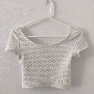 h&m divided cropped top
